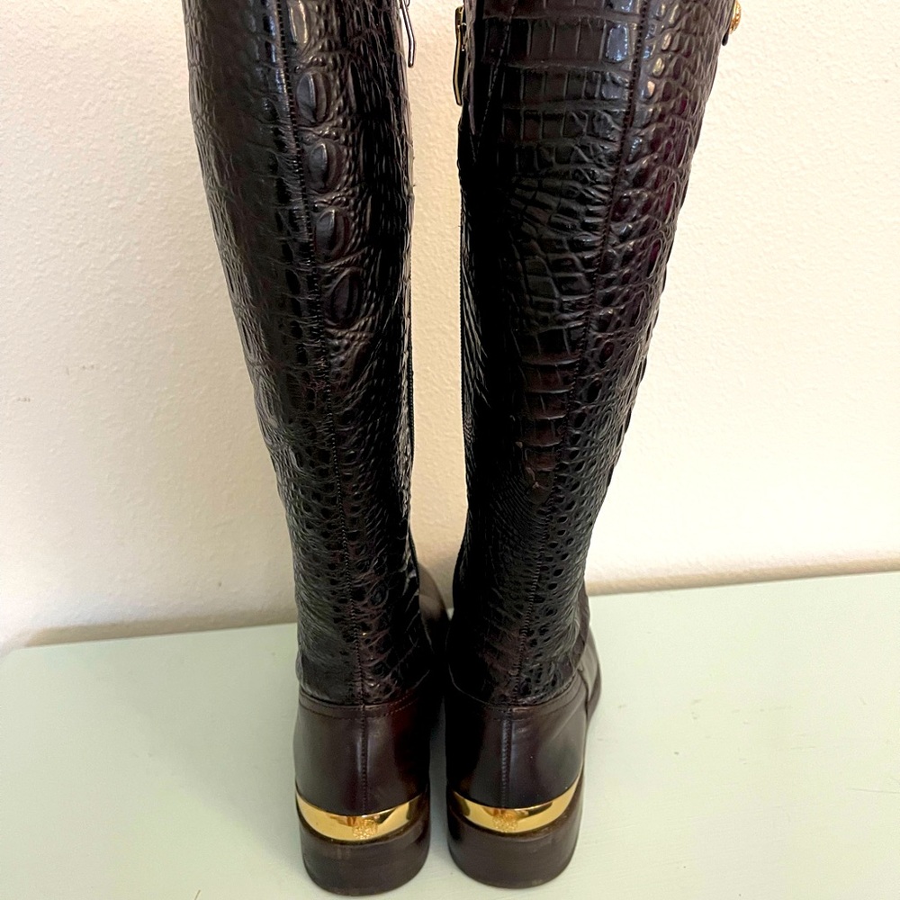 Vince Camuto Alligator Embossed Riding Boots